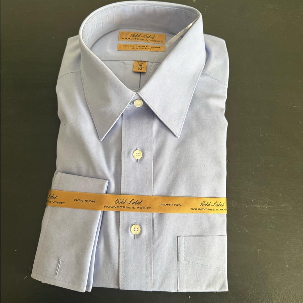 Roundtree & Yorke Sky Blue Dress Shirt